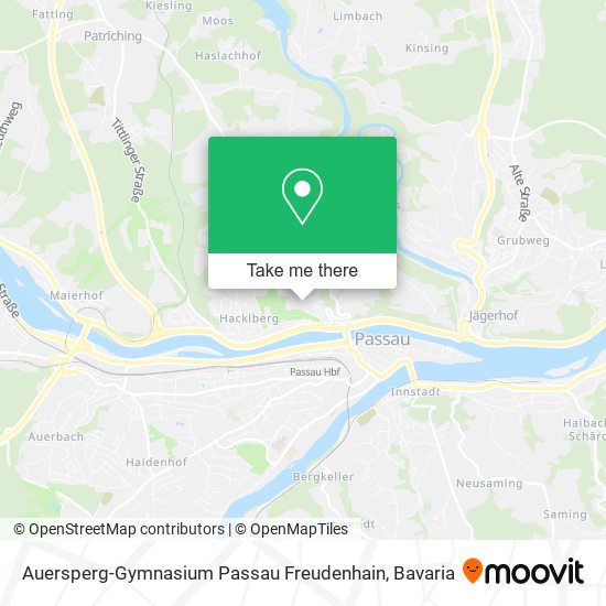 Auersperg-Gymnasium Passau Freudenhain map