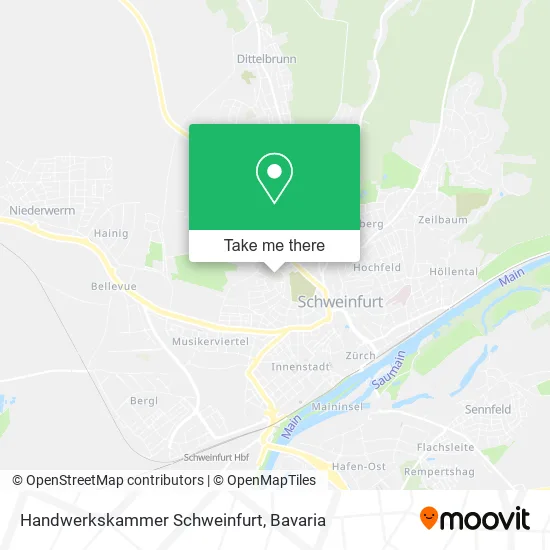 Карта Handwerkskammer Schweinfurt