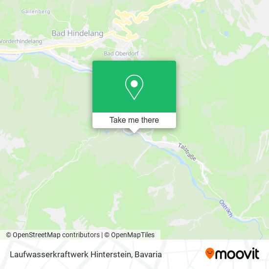 Laufwasserkraftwerk Hinterstein map