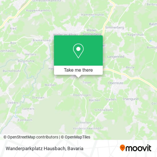 Wanderparkplatz Hausbach map