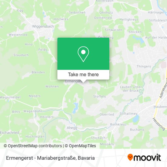 Ermengerst - Mariabergstraße map