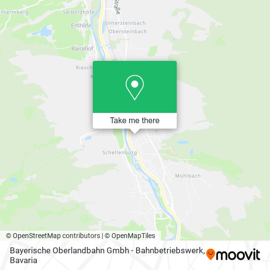 Bayerische Oberlandbahn Gmbh - Bahnbetriebswerk map