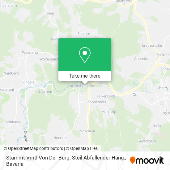Карта Stammt Vmtl Von Der Burg. Steil Abfallender Hang.