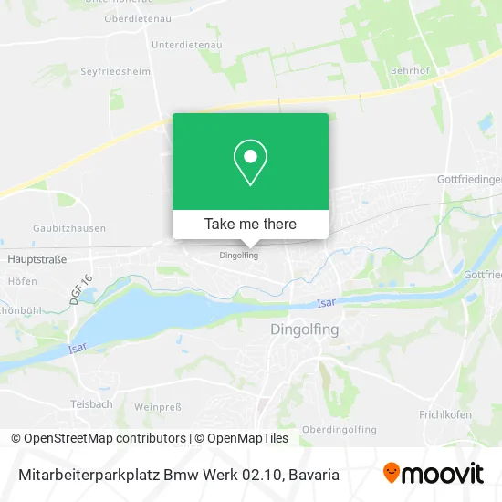 Карта Mitarbeiterparkplatz Bmw Werk 02.10