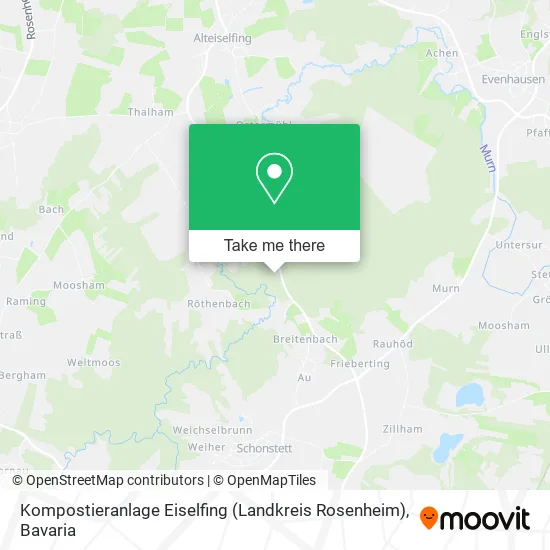 Карта Kompostieranlage Eiselfing (Landkreis Rosenheim)