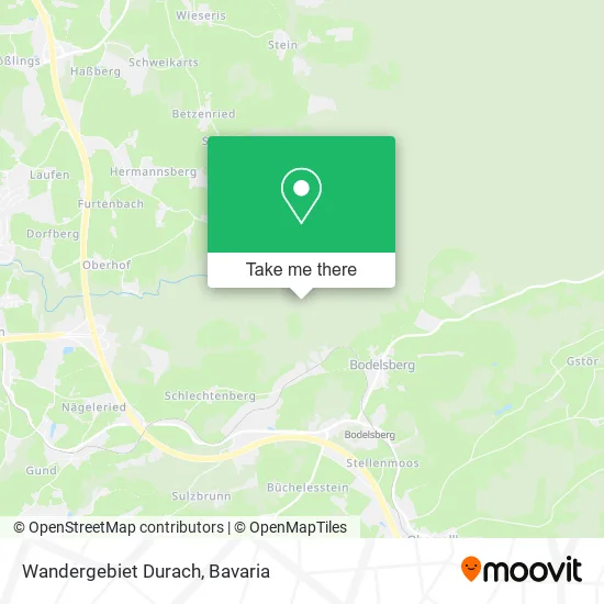 Карта Wandergebiet Durach