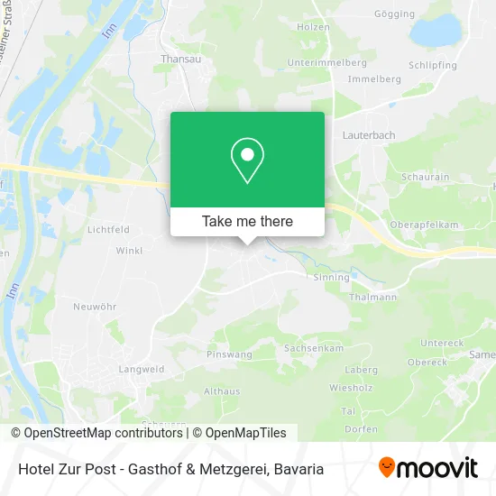 Карта Hotel Zur Post - Gasthof & Metzgerei