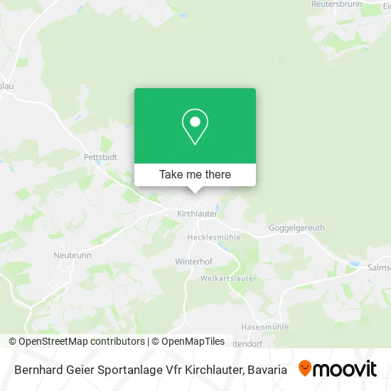 Карта Bernhard Geier Sportanlage Vfr Kirchlauter