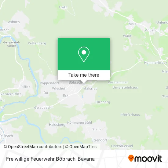 Карта Freiwillige Feuerwehr Böbrach