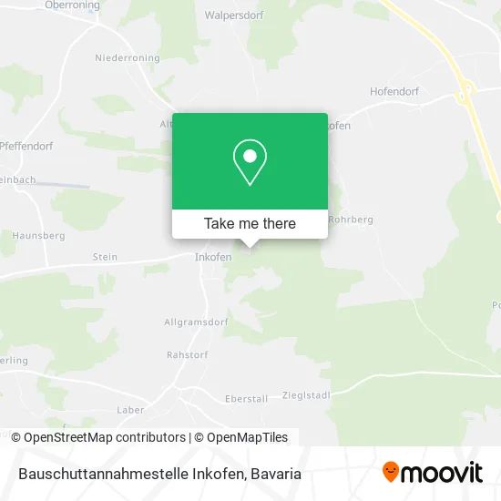 Карта Bauschuttannahmestelle Inkofen