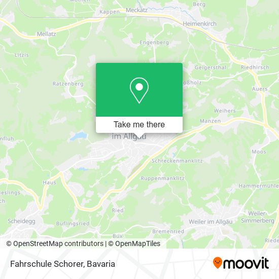 Fahrschule Schorer map