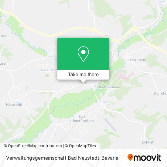 Карта Verwaltungsgemeinschaft Bad Neustadt