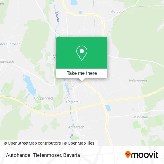 Карта Autohandel Tiefenmoser