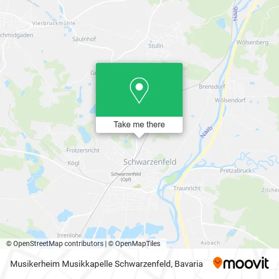 Карта Musikerheim Musikkapelle Schwarzenfeld