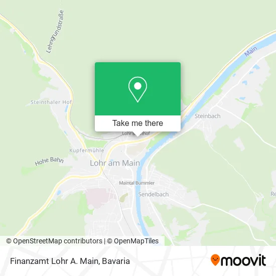 Карта Finanzamt Lohr A. Main