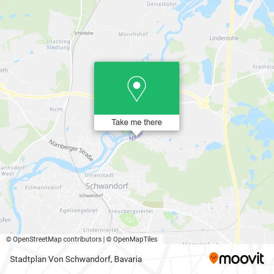 Карта Stadtplan Von Schwandorf