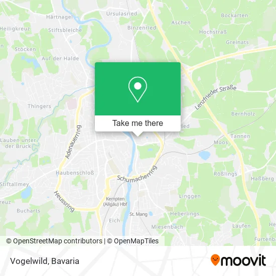 Карта Vogelwild