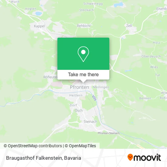 Карта Braugasthof Falkenstein