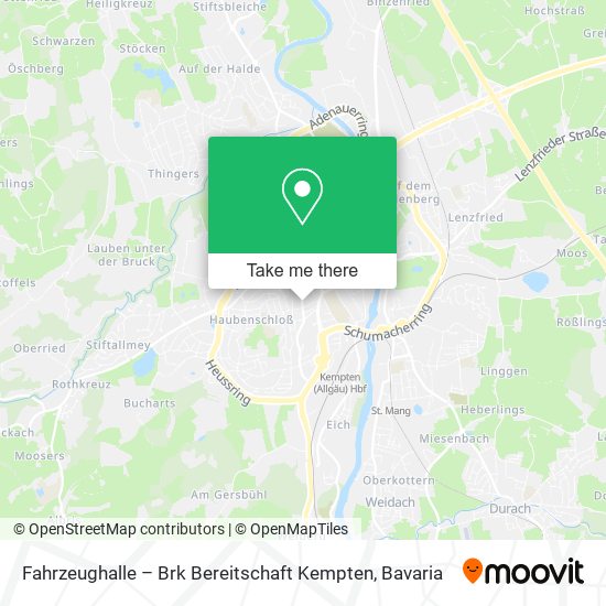 Fahrzeughalle – Brk Bereitschaft Kempten map