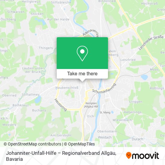 Johanniter-Unfall-Hilfe – Regionalverband Allgäu map