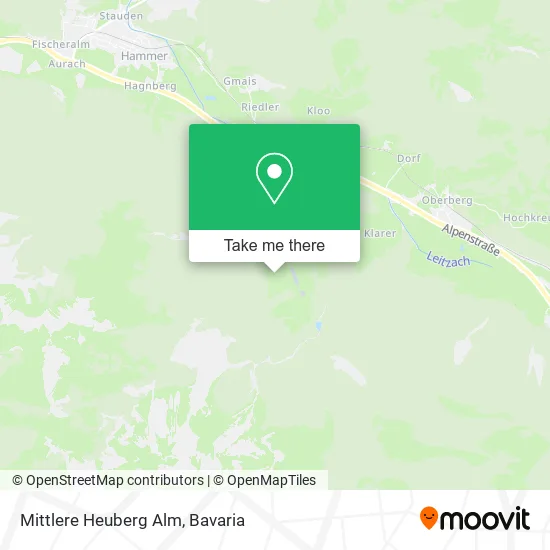 Карта Mittlere Heuberg Alm