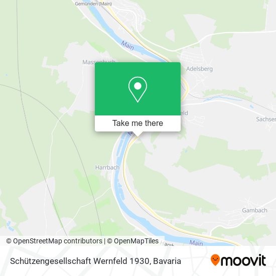 Schützengesellschaft Wernfeld 1930 map