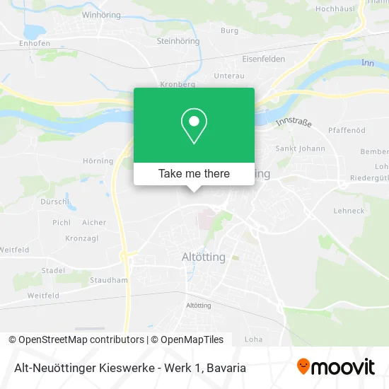 Карта Alt-Neuöttinger Kieswerke - Werk 1