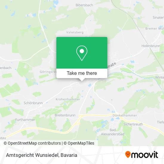 Карта Amtsgericht Wunsiedel