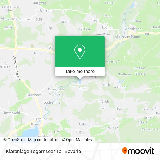 Карта Kläranlage Tegernseer Tal