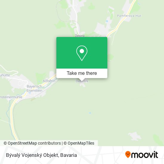 Bývalý Vojenský Objekt map