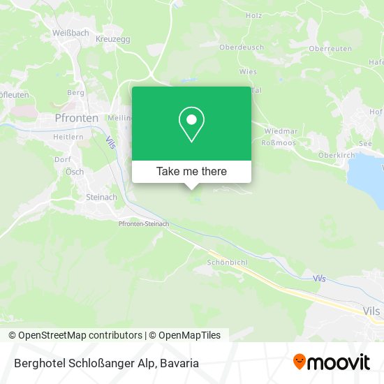 Berghotel Schloßanger Alp map