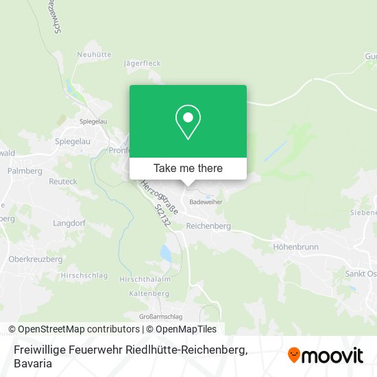 Карта Freiwillige Feuerwehr Riedlhütte-Reichenberg