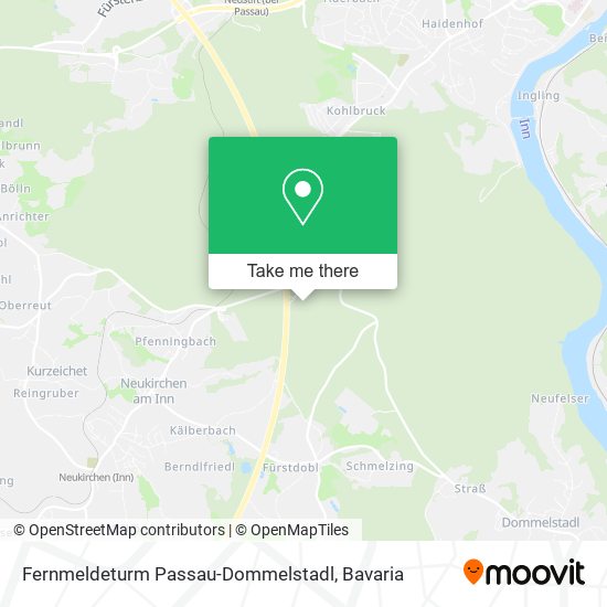 Fernmeldeturm Passau-Dommelstadl map