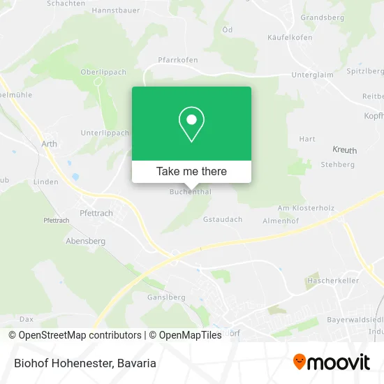 Карта Biohof Hohenester