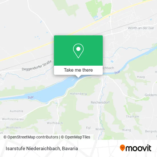 Карта Isarstufe Niederaichbach