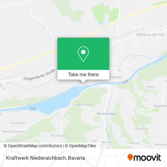 Карта Kraftwerk Niederaichbach