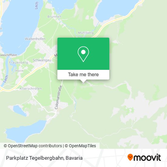 Parkplatz Tegelbergbahn map