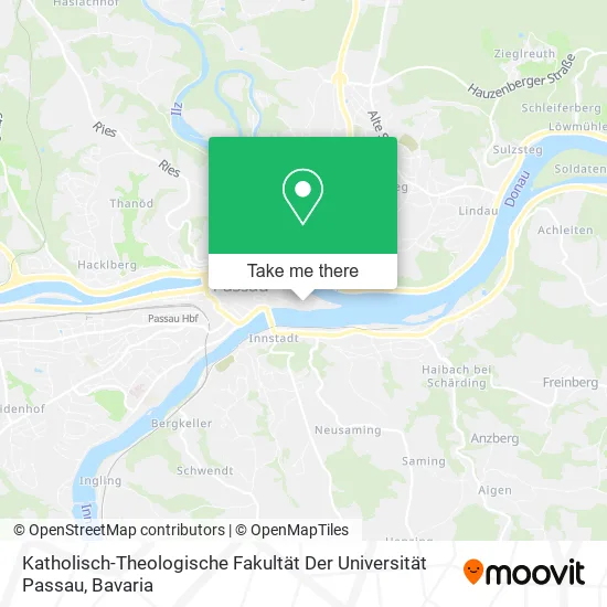 Карта Katholisch-Theologische Fakultät Der Universität Passau