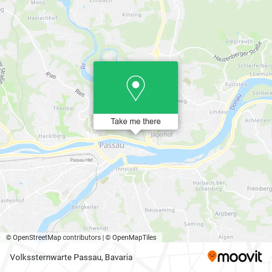 Карта Volkssternwarte Passau