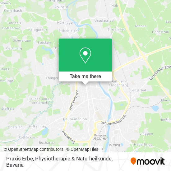 Карта Praxis Erbe, Physiotherapie & Naturheilkunde
