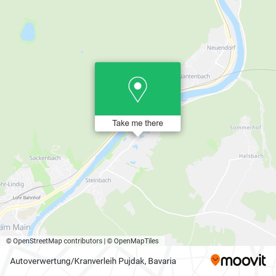 Карта Autoverwertung / Kranverleih Pujdak