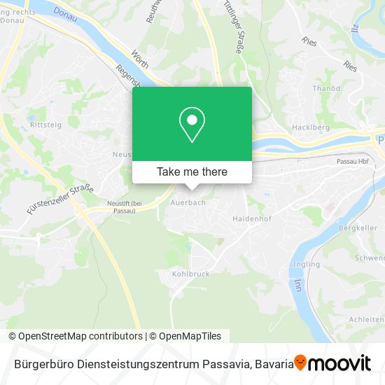 Bürgerbüro Diensteistungszentrum Passavia map