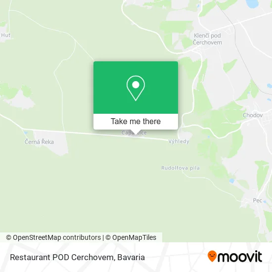 Карта Restaurant POD Cerchovem