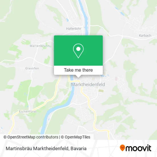 Карта Martinsbräu Marktheidenfeld