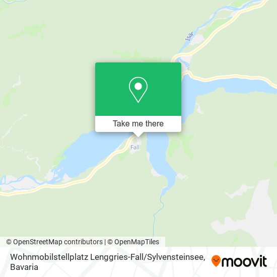 Wohnmobilstellplatz Lenggries-Fall / Sylvensteinsee map