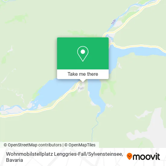 Карта Wohnmobilstellplatz Lenggries-Fall / Sylvensteinsee
