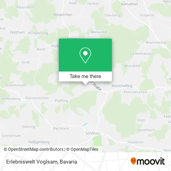 Карта Erlebniswelt Voglsam