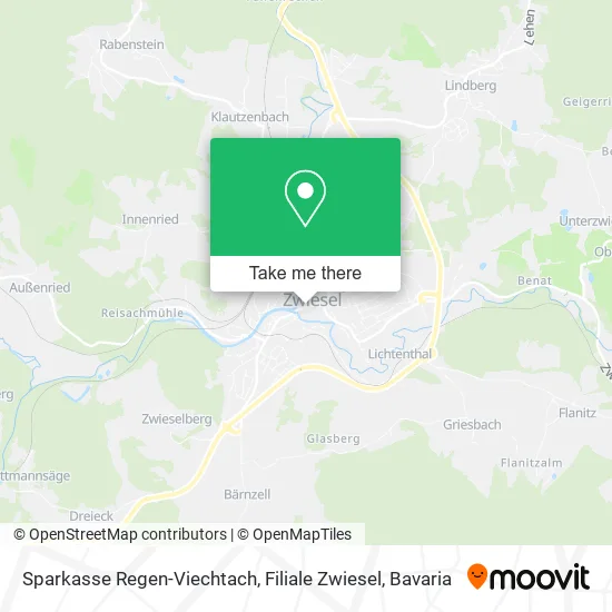 Карта Sparkasse Regen-Viechtach, Filiale Zwiesel