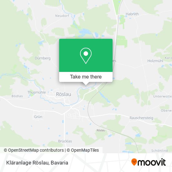 Kläranlage Röslau map