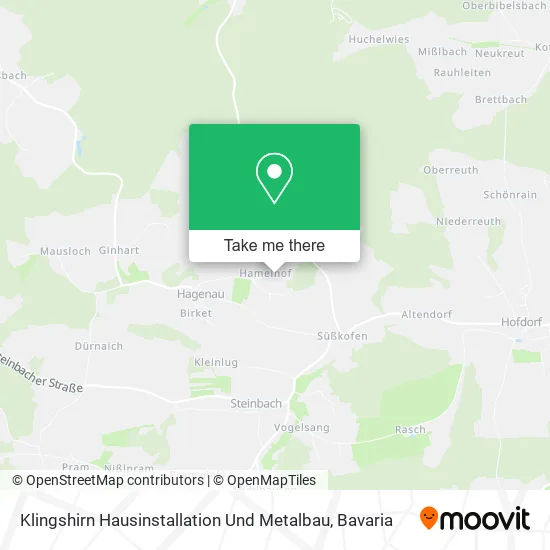 Карта Klingshirn Hausinstallation Und Metalbau